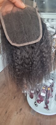 12 ZOLL VERSAUTES GLATTES DUNKELBRAUNES FARBE 2# VERSCHLUSS BRASILIANISCHES REINES MENSCHLICHES HAAR