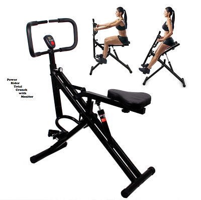 Power Rider Total Crunch Bike 2-1 AB Crunch Bike Workout Muscle