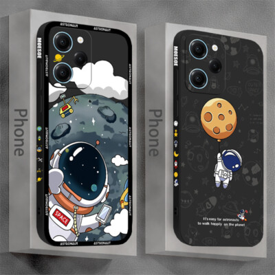 Hülle für Xiaomi Redmi Note 12 11 10 Pro Mi 12T 11T Astronaut Silikon Handy Case