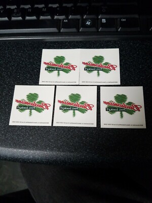 'RARE 2002 Budweiser Feel Lucky? Temporary Tattoos 1-3/4'' x 1 1/2''  [ 5 pc ]