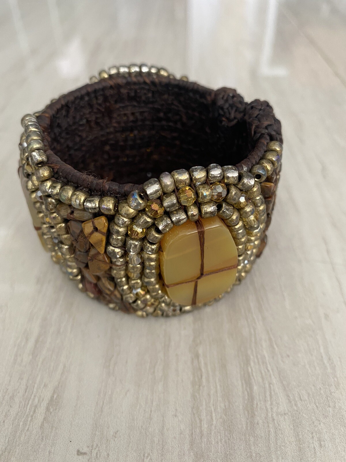 Handmade Gemstone Cuff Bracelet - image 4