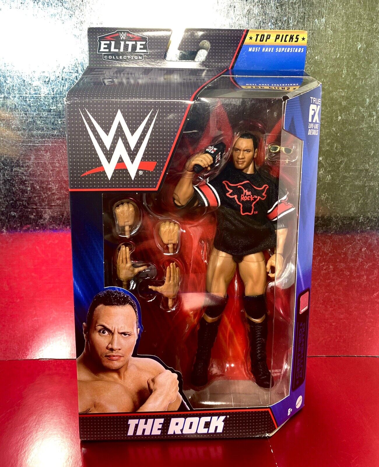 WWE WrestleMania Elite 2023 Wave 1 The Rock Action Figure