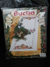 Bucilla Christmas Surprises Tablerunner Stamped Cross Stitch Kit 83074