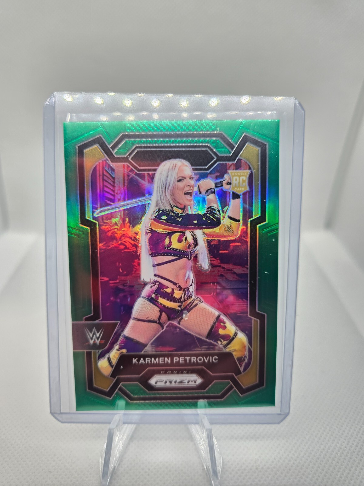 2024 Panini Prizm WWE- Karmen Petrovic #107 - Green Prizm