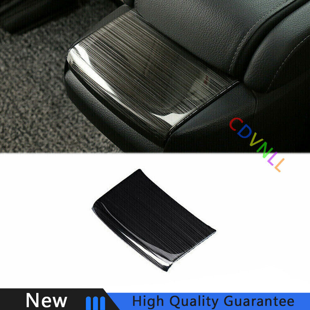 For Honda Civic 2016-2021 10th Black Titanium Car Rear Storage Box Cover Trim 1X