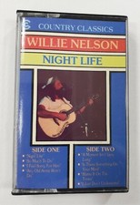 Vintage 1986 country classics Willie Nelson Night Life Cassette RARE