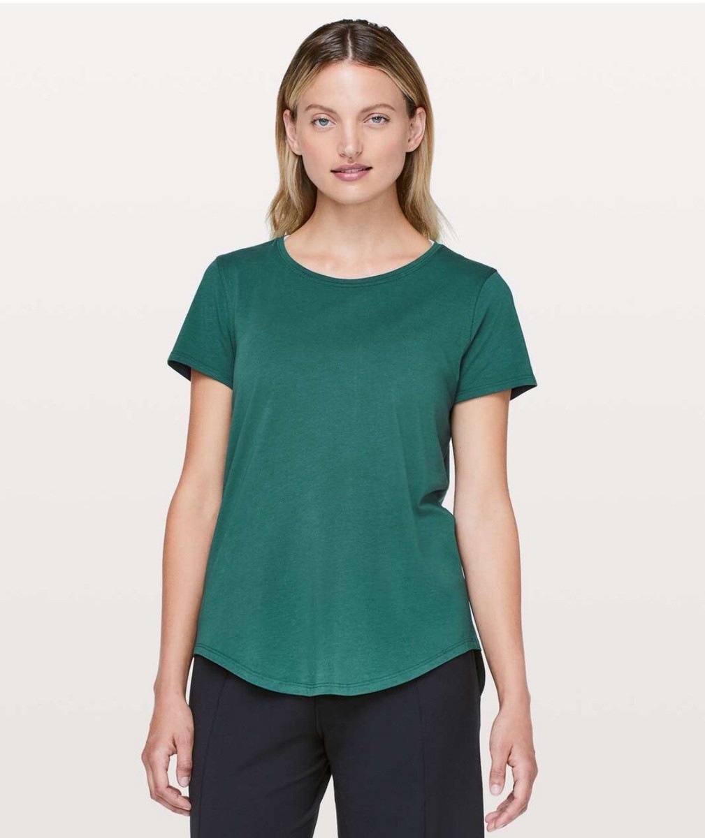 lululemon - ルルレモン　Tee ‼︎ Lululemon High-Neck Running and Training T-Shirt - Green