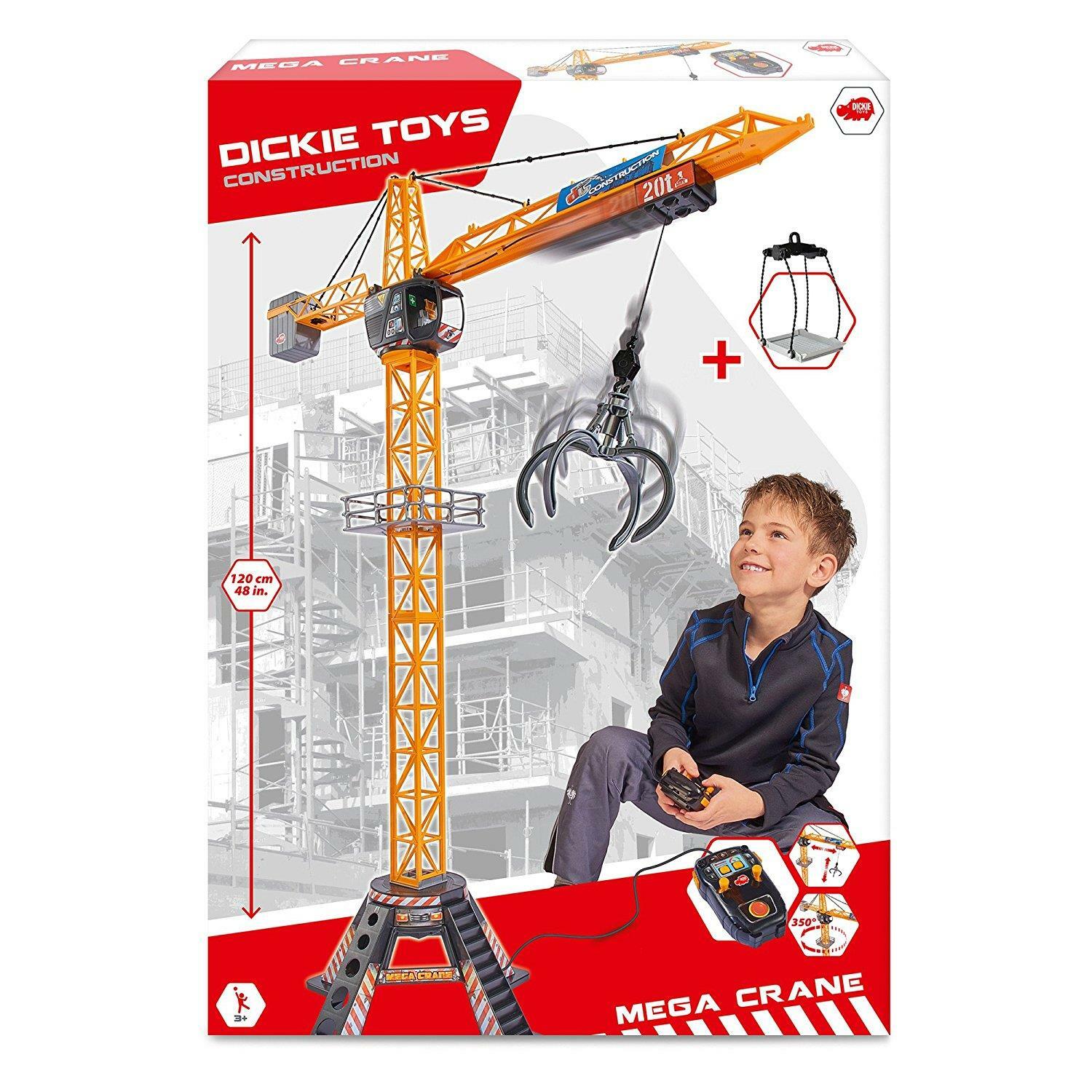 Grue télécommandée de 120 cm Dickie Toys pour jouer au chantier en famille