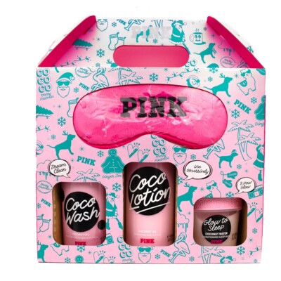 Victoria's Secret PINK Coco Set, The Jomo is Real: Coco Wash Moisturizing Cre...