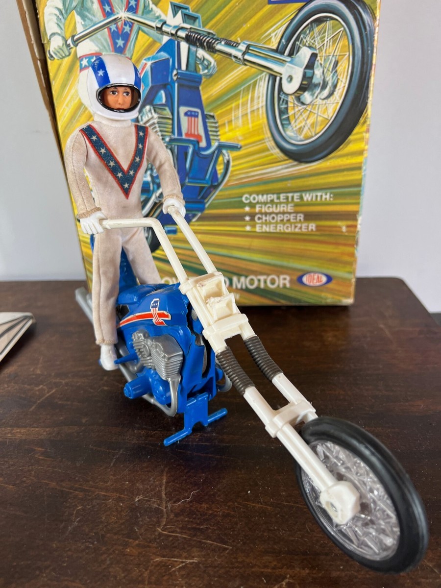 Rare CAS 80 1976 IDEAL EVEL KNIEVEL CHOPPER GYRO POWERED MOTOR IOB