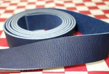 HORWEEN CHROMEPACK BLUE - DARK COBALT, 7 OZ. LEATHER STRAP, SELECT YOUR SIZE.