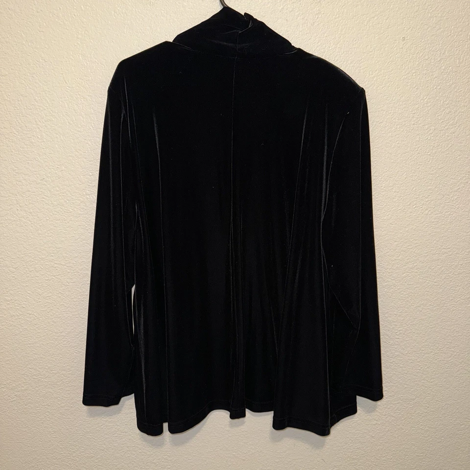 Chaqueta teatral vintage de terciopelo negro para mujer JBS Ltd Foto 2 de 4