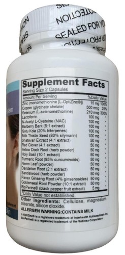 3 Clear Skin Support Detox Cleanse Oily Skin Toxins Zits Facial Cleanser Zinc 60 - Picture 2 of 23