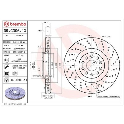 2x Bremsscheibe vorne für VW Tiguan AD1 CT1 BW2 id50462