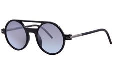 Marc Jacobs 45/S D2818 Sunglasses Shiny Black/Gradient Grey Round Shape 48mm