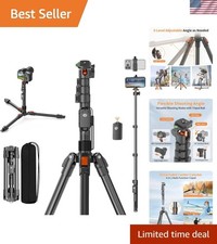 75" Camera Tripod,Aluminum Tripod for Camera Phone/Monopod with Remote
