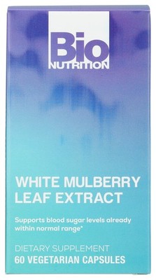 Bio Nutrition White Mulberry Leaf Extract Dietary Supplement 60