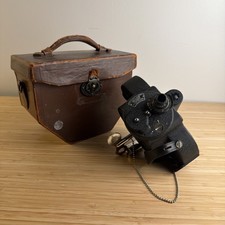 Bell Howell Filmo16mm Wind-Up Non-Reflex Movie Camera, Black w/ Case Oiler