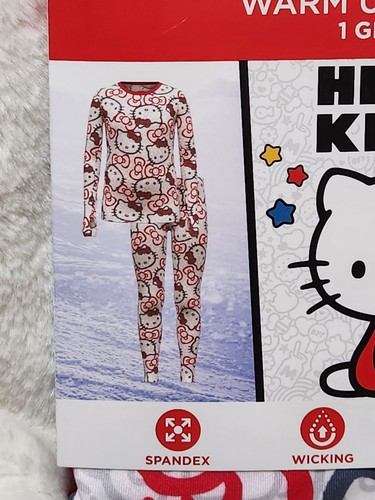 New In Package Hello Kitty Girl’s Size XS 4/5 Climate Right By Cuddl Duds - Picture 2 of 3