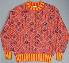 Vivienne Westwood Mens Large Jumper Wool Sweater Pullover Argyle Diamond