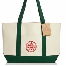 Trader Joe's Limited Edition Large Canvas Tote Bag
