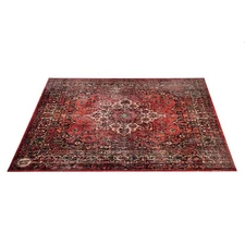 DRUMnBASE Vintage Persian Style Drum Rug 6' x 5.25' Original Red