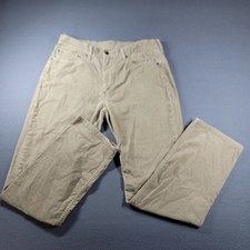 Levi Strauss Co 514 Mens Tan Beige Corduroy Pants Size 36x32 Straight Leg Cotton