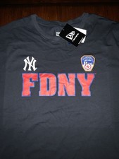 New York Yankees FDNY Tribute T-Shirt New Era Size XL NWT Yankee Stadium Edition