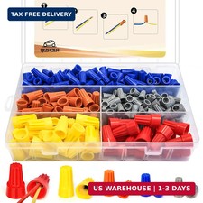 330 Pcs Wire Connectors Nuts Kit Screw Caps Electrical Twist Wiring Assortment