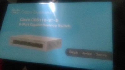 Cisco Business CBS110-8PP-D Unmanaged Switch   8﻿ GE-Ports   Partial PoE   Deskt