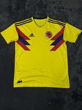 Adidas Colombia Home Soccer Jersey Size L Yellow 2018