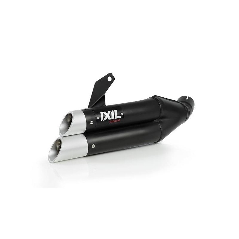 Silencieux IXIL Dual Hyperlow L3XB pour moto Kawasaki Z900 noir