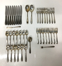 Lot of 42 Oneida Heirloom Heiress Sterling Silver Cutlery - Weight 1223g - READ