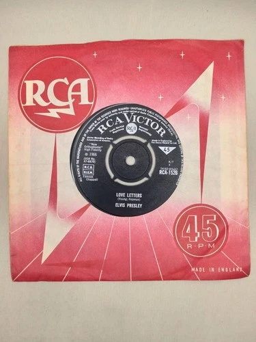 ELVIS PRESLEY Love Letters 1966 UK 7" vinyl single Come What May