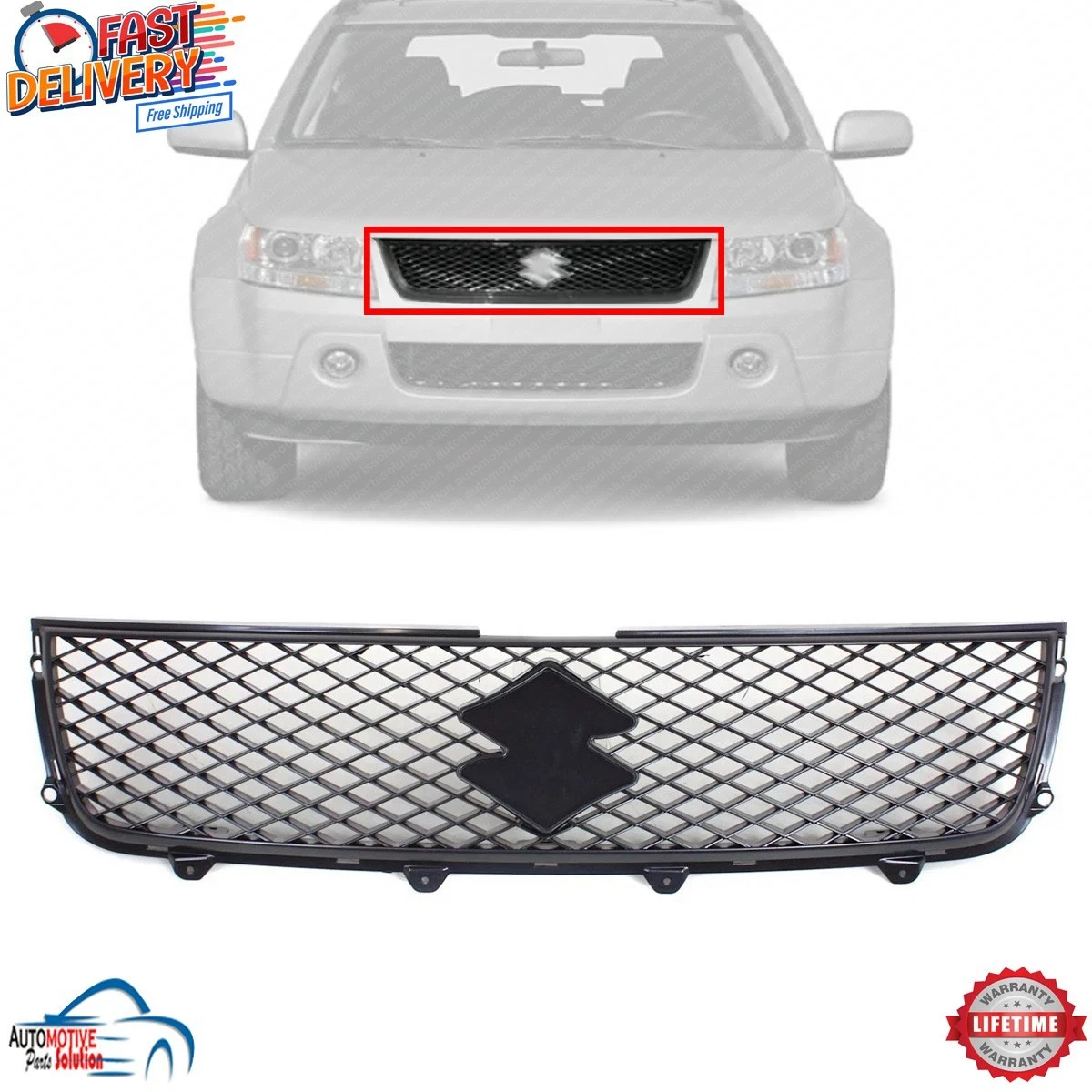 Grille de calandre avant pour SUZUKI Grand Vitara - 5 portes d'occasion