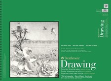 Strathmore 400 Series Recycled Drawing Pad 11"X14"-Wire Bound Top, 24 Sheets