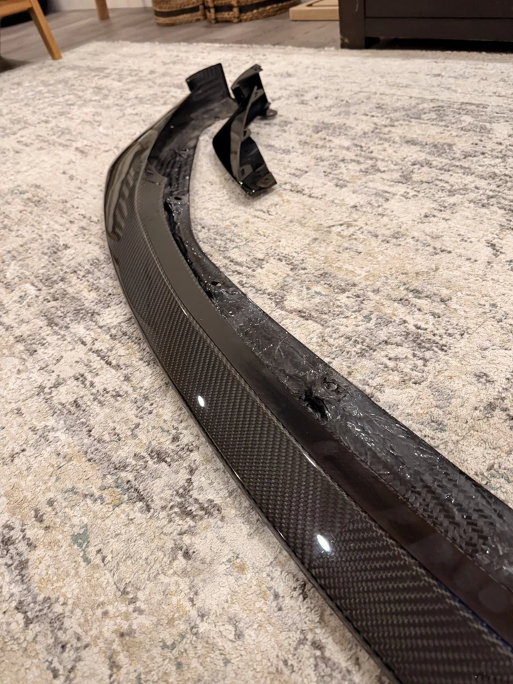 Divisor delantero de fibra de carbono RSC labio delantero BMW G80 M3 G82 M4 Foto 3 de 4