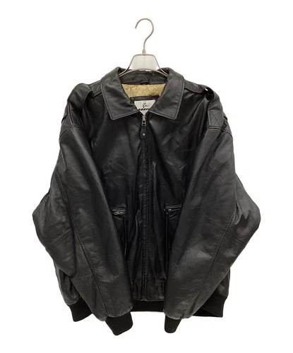 Boeing Leather Jacket Men's Size 2XL Black image 4
