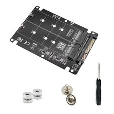 2 in 1 M.2 NVME SSD Key M NGFF SATA SSD Key B to U.2 SFF-8639 Adapter Car