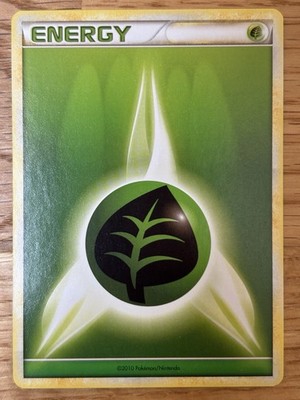 Pokémon Grass Energy Heartgold Soulsilver English HGSS 2010