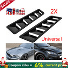 2x Car Bonnet Hood Vent Trim Louver Air Flow Intake Cooling Panel Universal ABS