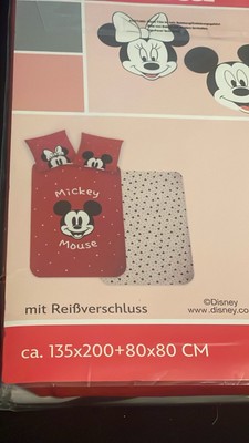 Mickey Minnie Mouse Bettwäsche Kissenbezug Neu Ovp
