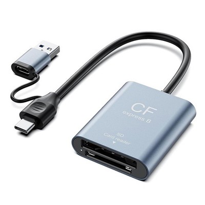 CFexpress Type-B & SD 3.0 2-in-1 Card Reader, 10Gbps High Speed Camera Memory