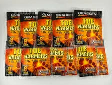 Lot of 20 Grabber Toe Warmers (10 pairs) 8 Hrs Peel-n-Stik TSA Exp 02/2028