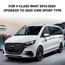2016-2024 Mercedes V Class Vito W447 Complete Front Bumper Upgrade to 2025 V300