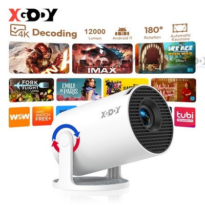 2025 Beamer LED 1080P HD Heimkino Mini Projektor Handy LCD HDMI USB 2000 Lumen