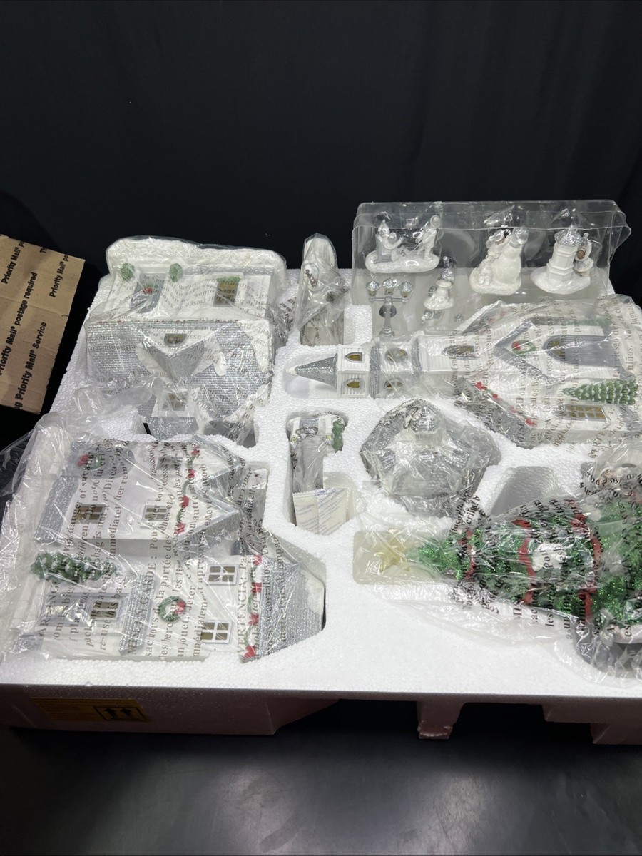 Vintage COSTCO Christmas Village 30 Pieces With Lights & Musical