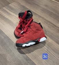 Nike Air Jordan 6 Retro Toro Bravo Red Suede Baby 3c Shoes