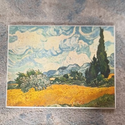 Van Gogh Cornfield with Cypresses Impressionism Licensed Landscape Art Print