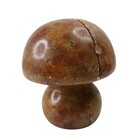 Vintage 60S 70s Italian Hand Carved Alabaster Mushroom Book Ends